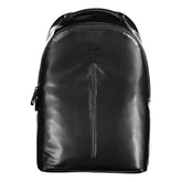 Black Polyester Men's Backpack