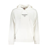 White Cotton Men's Sweatshirt with Hood