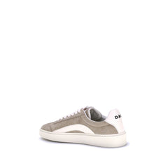 Beige Calf Leather Bos Taurus Low Top Sneakers