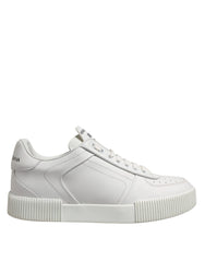 White Miami Leather Low Top Men Sneakers Shoes