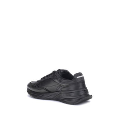 Black Calf Leather Bos Taurus Athletic Sneakers