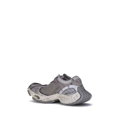 Gray Polyethylene Athletic Sneakers