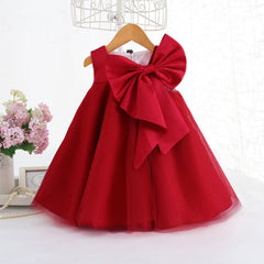 Girls Dress Big Bow Girl Korean Style Baby Girl Dress