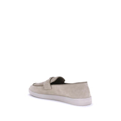 Beige Rubber Slip-On Loafers