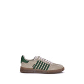 Green Calf Leather Bos Taurus Low Top Sneakers
