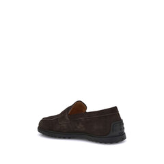 Brown Calf Leather Bos Taurus Slip-On Loafers