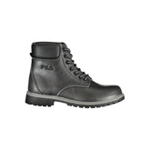 Black Polyester Women Boot