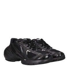 Black Fabric Athletic Sneakers