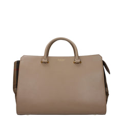 Beige Leather Handbag