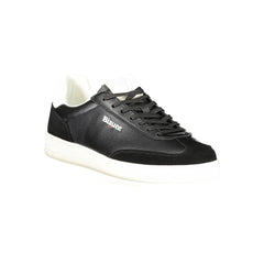 Black Polyurethane Men's Sneaker