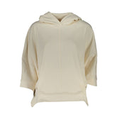 White Cotton Women's Hooded Sweater