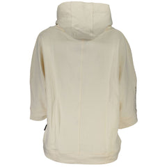 White Cotton Women's Hooded Sweater