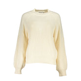 Bianco Poliestere Women Sweater Turtleneck