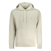 Beige Cotton Men's Hoodie