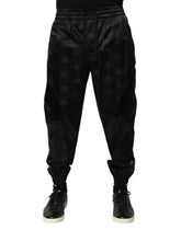 Black Logo DG Print Men Jogger Sweatpants Pants