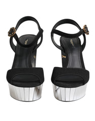 black crystal ankle strap keira sandal shoes