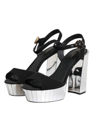 black crystal ankle strap keira sandal shoes
