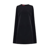Black Wool Casual Dress