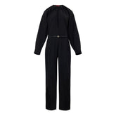 Black Wool Jumpsuit