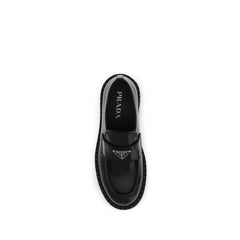 Black Calf Leather Bos Taurus Slip-On Loafers