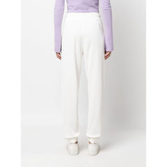 White Cotton Women Sweatpant