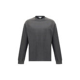 Gray Cotton Long Sleeve T-Shirt