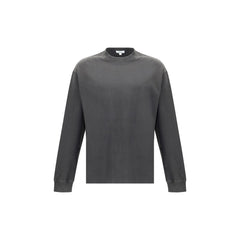 Gray Cotton Long Sleeve T-Shirt