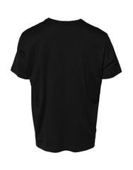 Black Chain Necklace Cotton Crewneck T-shirt