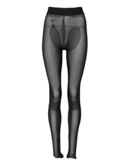 Black Nylon Leggings Stretch Pants