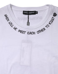 White Cotton Sleeveless Printed Tank T-shirt