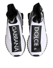White Black Sorrento Socks Sneakers Shoes