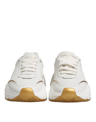 White Gold DAYMASTER Leather Sneakers Shoes
