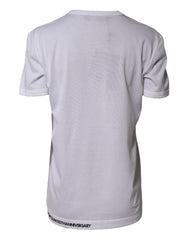 White DG Loves Moscow Cotton Crew Neck T-Shirt