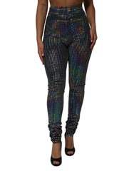 Multicolor Sequined Leggings Trouser Pants