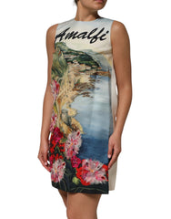 Multicolor Crystal Embellished Mini Dress