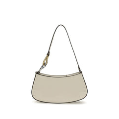 Beige Calf Leather Bos Taurus Shoulder Bag