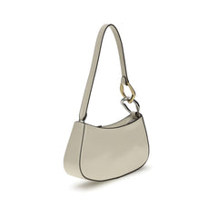 Beige Calf Leather Bos Taurus Shoulder Bag