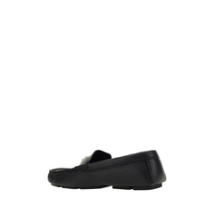 Black Calf Leather Bos Taurus Slip-On Loafers