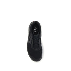 Black Recycled Polyester Athletic Sneakers