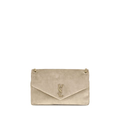 Beige Calf Leather Bos Taurus Shoulder Bag