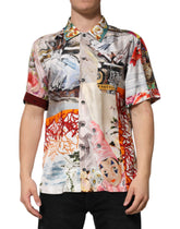 Multicolor Shell Print Hawaii Casual Shirt