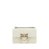 Beige Calf Leather Bos Taurus Shoulder Bag