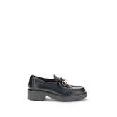 Black Calf Leather Bos Taurus Slip-On Loafers