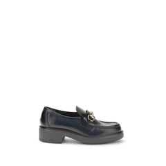 Black Calf Leather Bos Taurus Slip-On Loafers