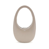 Beige Leather Shoulder Bag