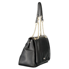 Nero Polyurethane Women Shoulder Bag