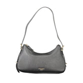 Black Polyurethane Women Shoulder Bag