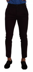 Bordeaux Cotton Stretch Skinny Trouser