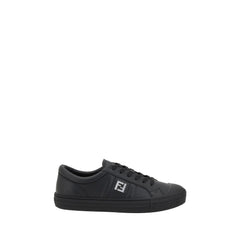 Black Calf Leather Bos Taurus Athletic Sneakers