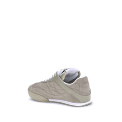 Beige Calf Leather Bos Taurus Low Top Sneakers